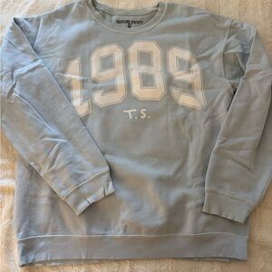 Taylor Swift Light Blue 1989 Crewneck Sweater